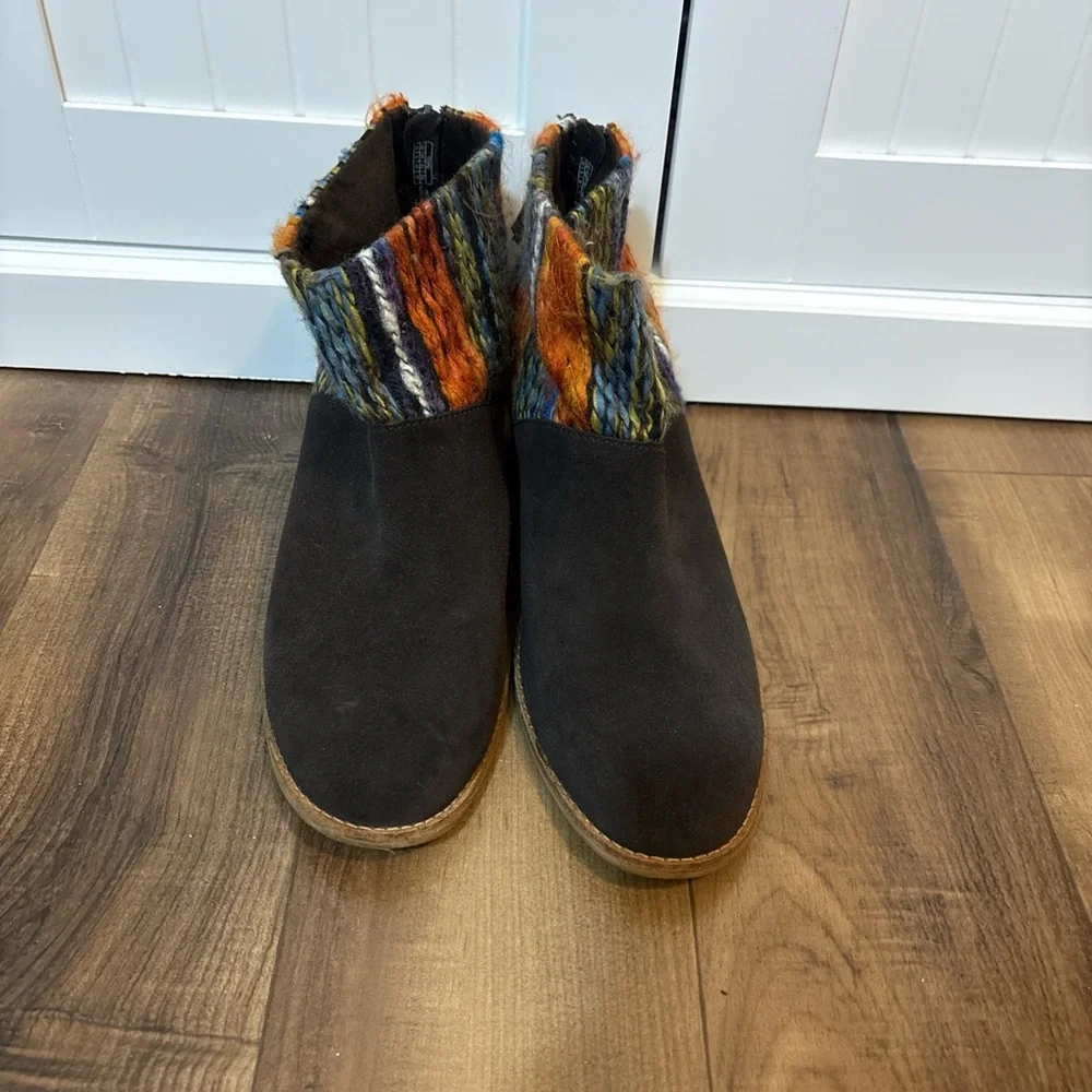 TOMS Boho Woven Ankle Booties Size 10